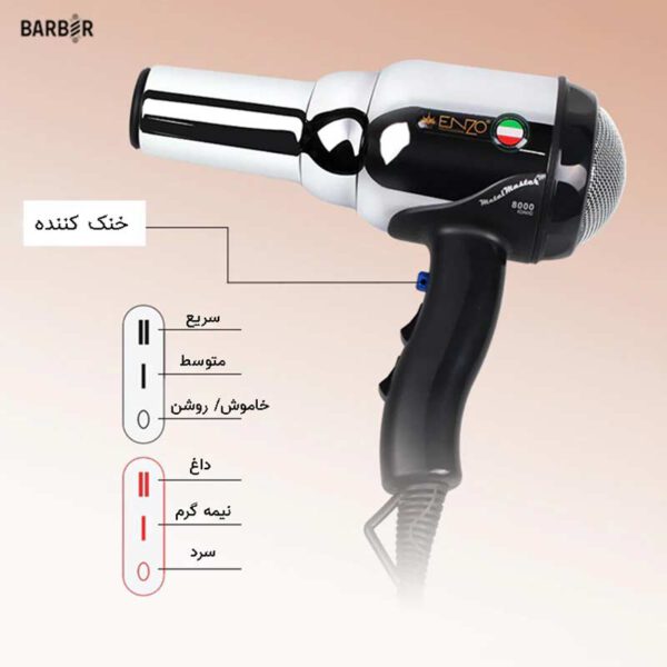 سشوار انزو ENZO EN-3001 - تصویر 4