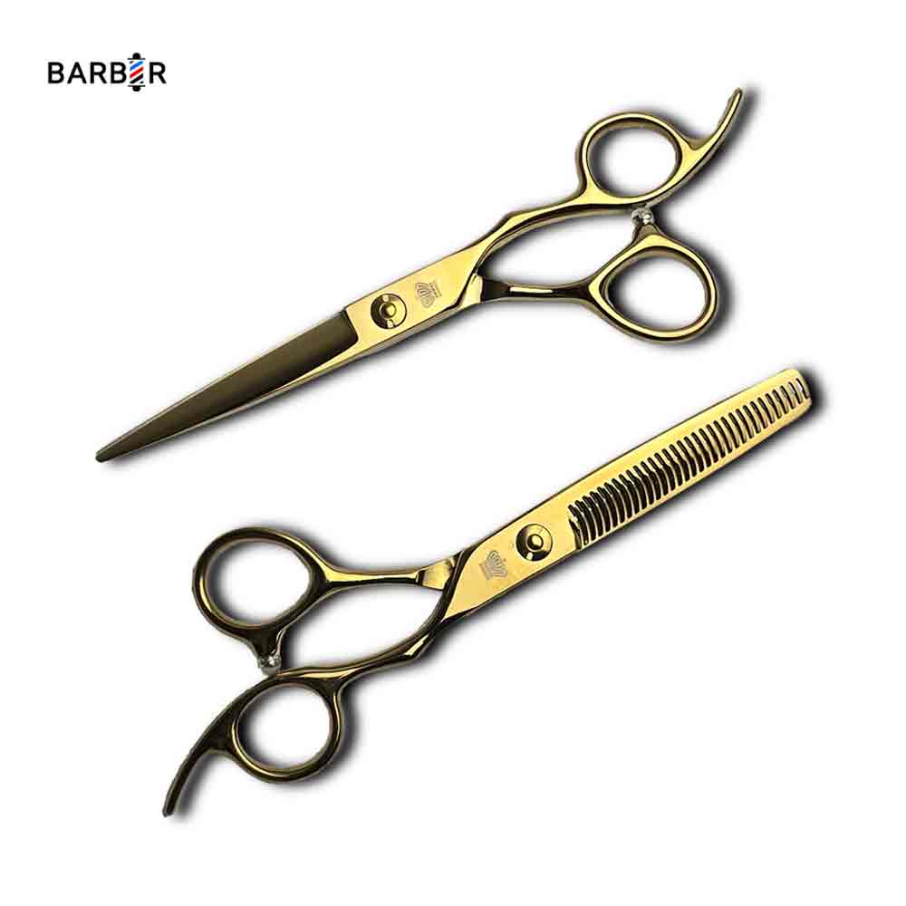 ست قیچی آرایشگری رومنس سایز 6 اینچ بدون شیار