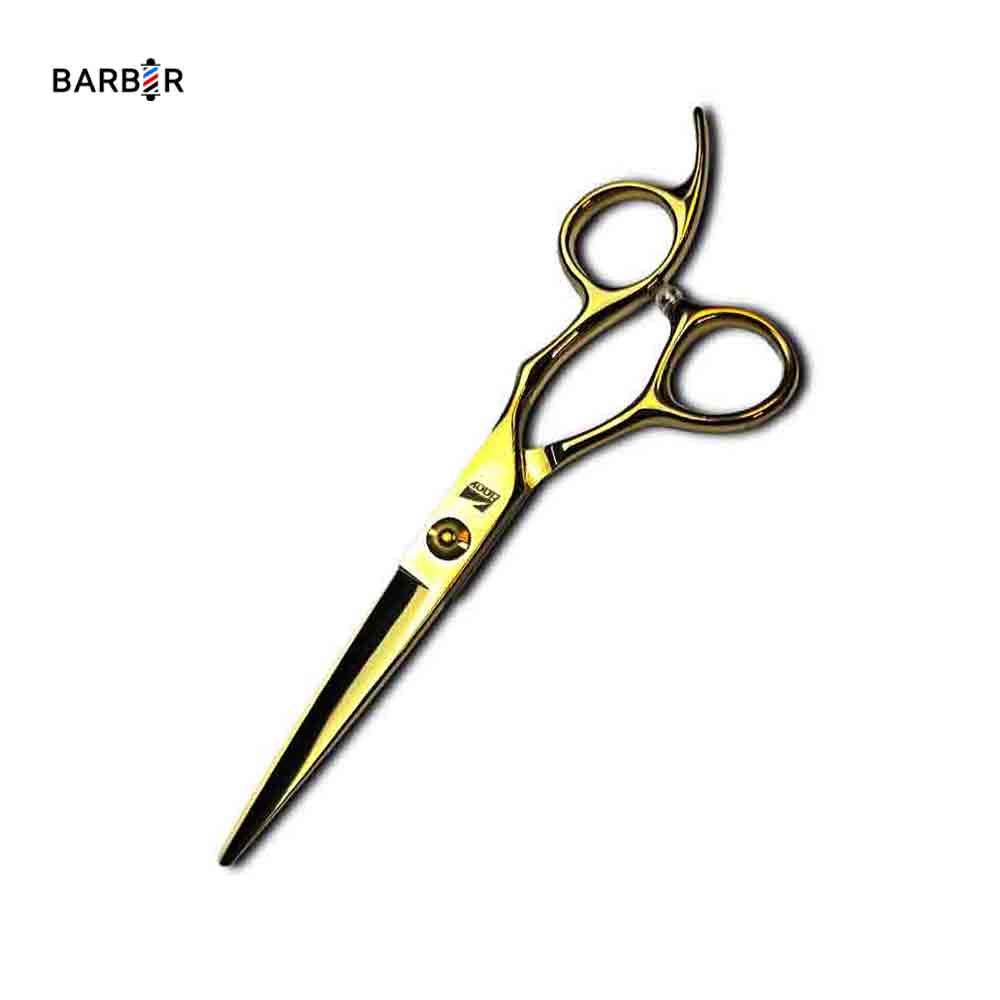 قیچی کات ارایشگری فینی سایز 5.5 اینچ طلایی